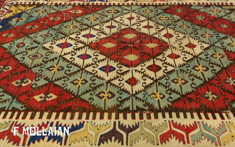 Antique Turkish Aydin Kilim n°:59289694